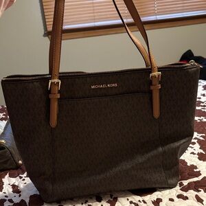 Michael Kors Dark Brown Signature Tote